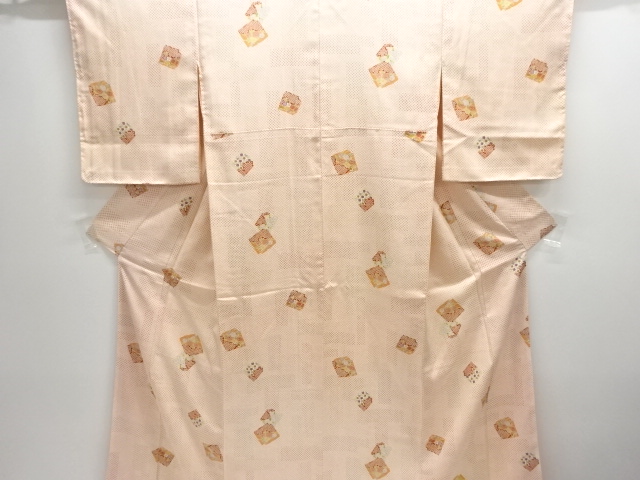 JAPANESE KIMONO / KOMON / UNUSED / FLORAL PLANTS